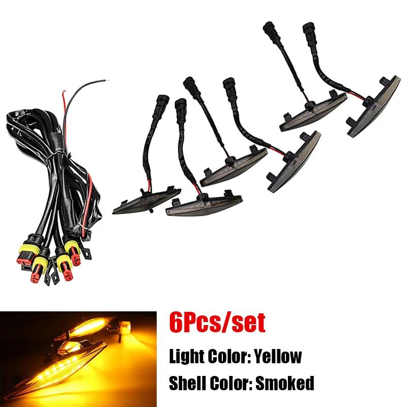 

3/4/5/6 шт. Автомобільні передні решітки, 6 світлодіодів, сигнальні лампи, придатні для TOYOTA 4RUNNER 2014-2019 р.в. Автомобільні аксесуари Автомобільні фари з джгутом