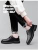 Men's Genuine Leather Casual Dress Shoes - Soft Sole, Non-Slip, Wear-Resistant, Versatile Low-Top Lace-Up Design