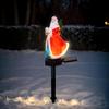 Christmas Decoration Atmosphere Lights Outdoor Solar Garden LED Street Lights Santa Claus Ground Plug Landscape Decoration Light