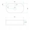 Countertop Washbasin 45 - Marcela Rea - White Ceramic - Grooved Glam