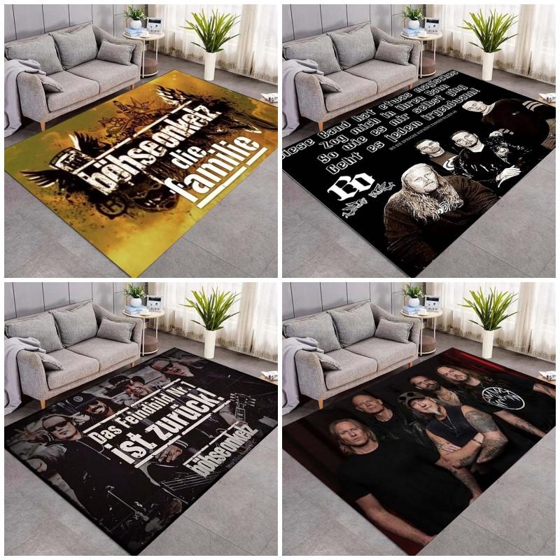 Böhse Onkelz Die Familie Vintage Print Rug Rock Band Floor Carpet