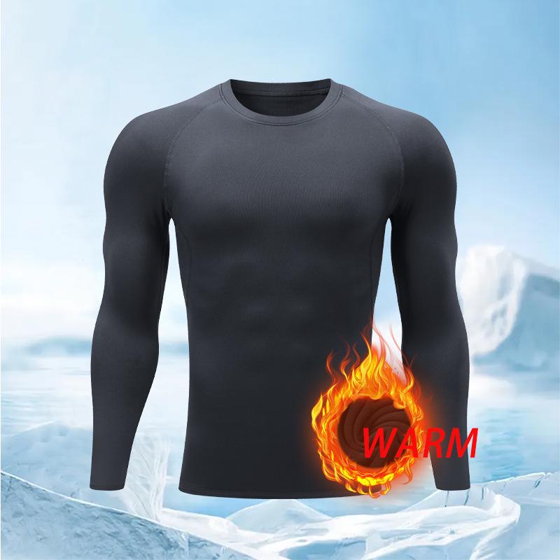 Conjunto de Capa Base Cálida de Secado Rápido para Hombre para Otoño/Invierno - Ideal para Montañismo, Senderismo y Running