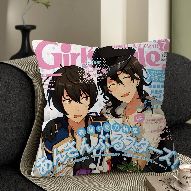 Cool E-Ensemble Stars Pillow Anime Pillow Sofa Bed Head Pillow Cover Cushion Cover 45x45 Cm Fashion