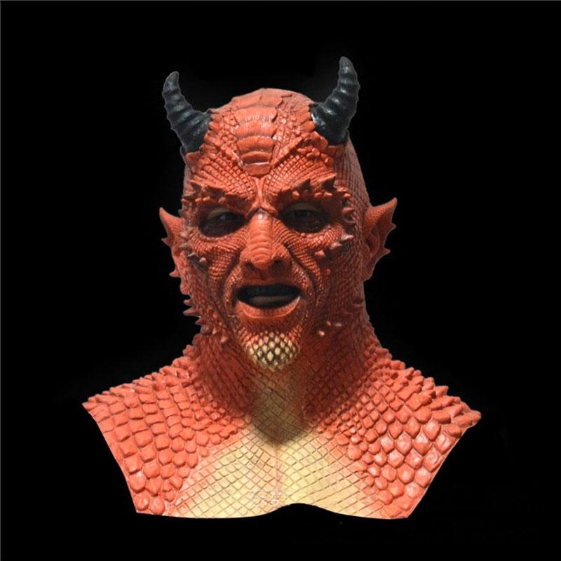 Diablo Demon Belial Mask Latex Headgear Game Roleplaying Halloween Toy Funny