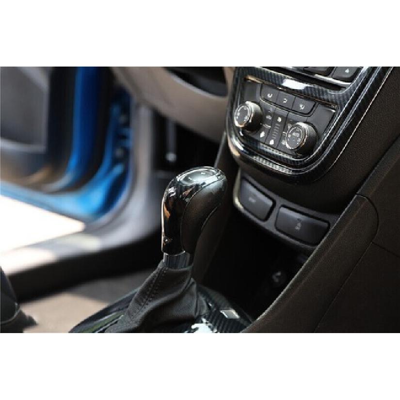 Central Control Shift Knob Cover Trim 1* For Buick Encore 2013-2015 Carbon Fiber