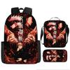 Spell Return Battle School Bag Elementary School Student Animation Backpack Large Capacity Three-piece Set