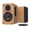 Set 100W Bookshelf Speakers Input Tweeter Desktop Stereo Speakers for Wooden 2-Piece 2-Way Bluetooth/USB Input/AUX Input/HDMI Input/Optical