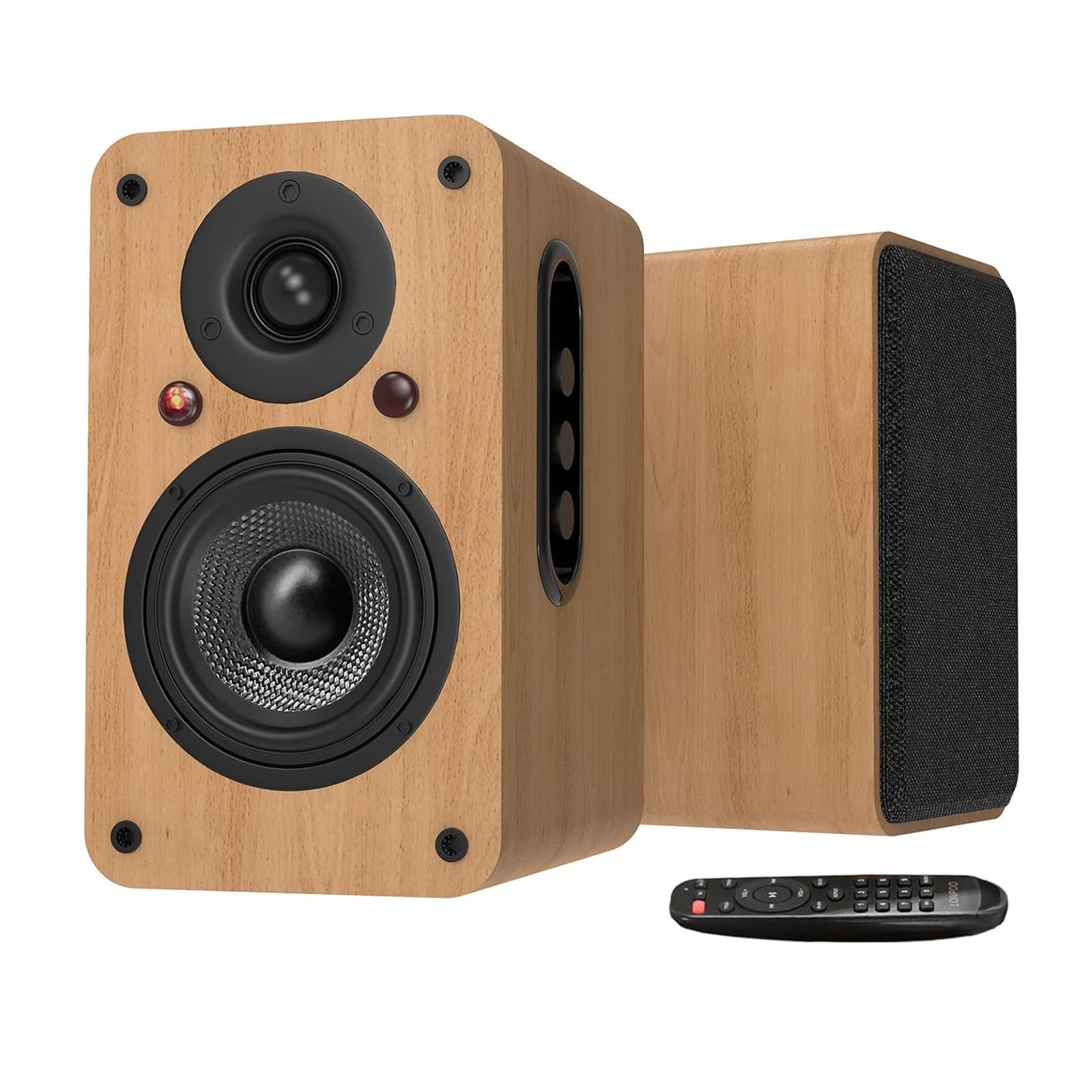 

Комплект 100 Вт Полочные колонки Вход Твитер Настольные Стереоколонки для Деревянные 2 штуки 2-полосные Bluetooth/USB Вход/AUX Вход/HDMI Вход/Оптический