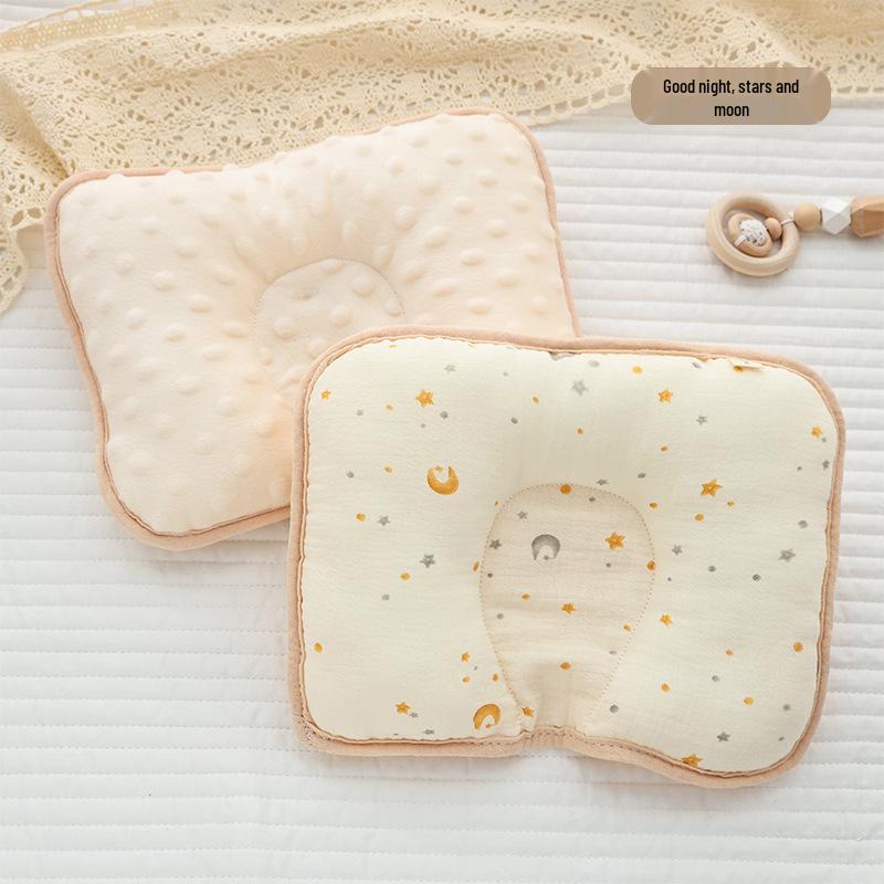 Infant Anti-Flat Head Pillow - Pure Cotton Shaping Pillow for Newborns (0-6 Months)