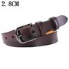 Plus Size Women's Genuine Cowhide Leather Belt - Casual and Versatile.