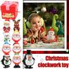 Bounce Toy Penguin Santa Claus Christmas Wind Up Toys Reindeer Assorted for Kids Boys Girls
