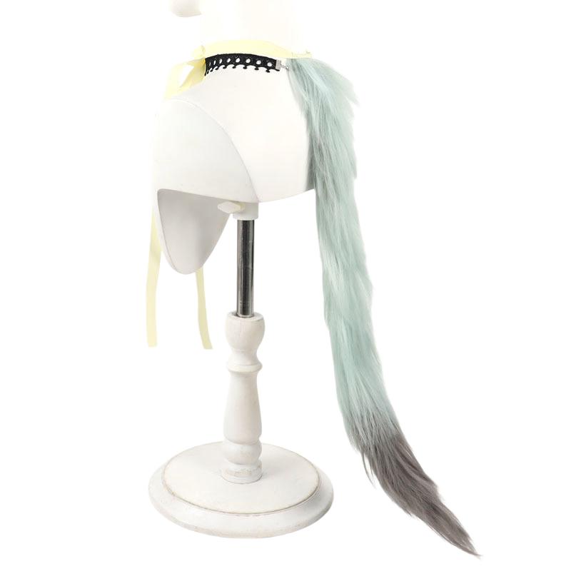Chainsmoker Katze Yaniko Satou Cosplay Perücke Gemischte Flauschige Faserhaare Mit Katzenohren Yani Neko Anime Haarteil Halloween Cosplay