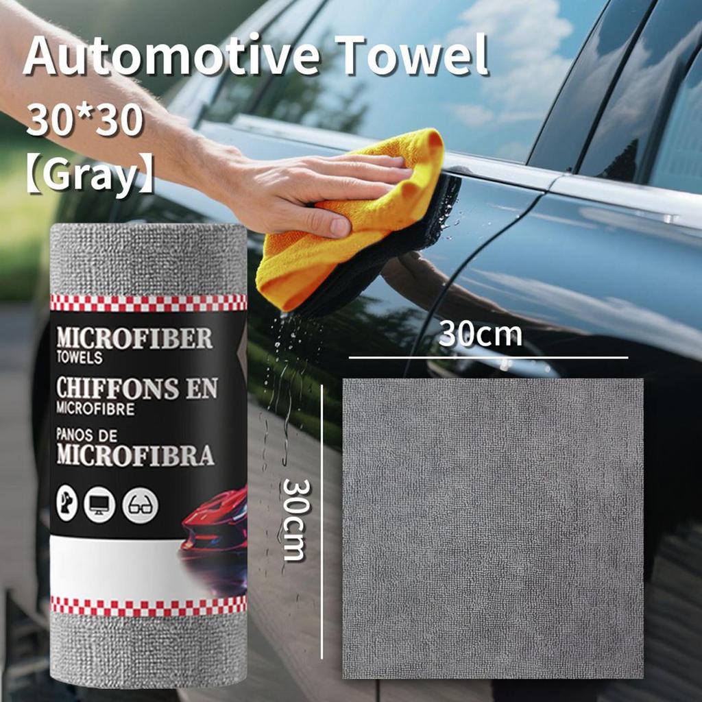 Microfiber Cloth 30 Pieces Car Window Cleaner Absorbent Reusable Cleaning Towels For Kitchen Auto Dish Lens Windshield Glass