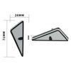 1Pair Motorcycle LED Triangle Half Circle Devil Eye Lights Car Tail Decorative Lamp Mini Eagle Eye Lamp Exterior Accessories