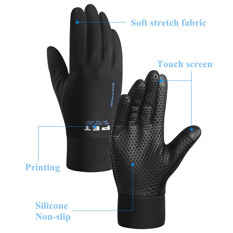 Winter Men Gloves Anti Slip Windproof Snowboard Touch Screen Warm Breathable Autumn Male Motorcycle Cycling Gloves