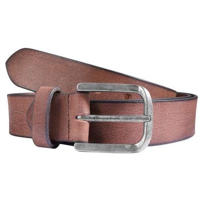 Belt - LEONARDO VERRELLI - 110 Cm XL - Genuine Leather - Brown - Pin Buckle