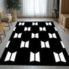 Fashion B-BTS Kpop Star Living Room Non-Slip Area Rug Soft Carpet for Bedroom Kids Playroom Sofa,Home Decor Doormat Gift