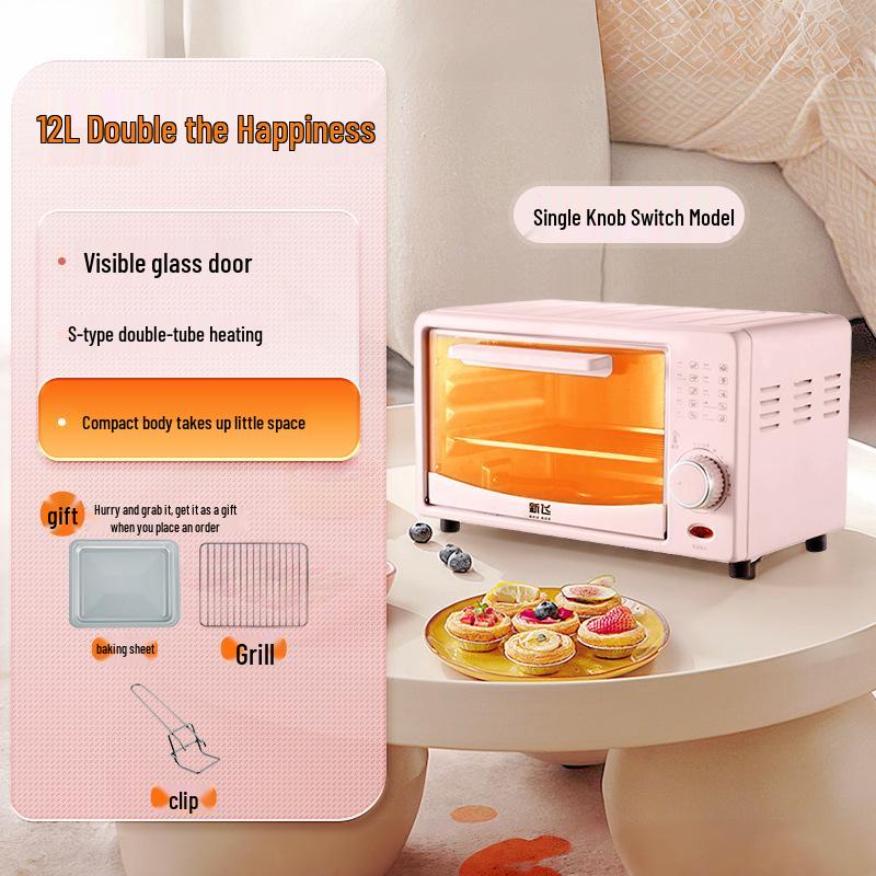 Little Pig 12L Multifunctional Mini Electric Oven for Baking Cakes