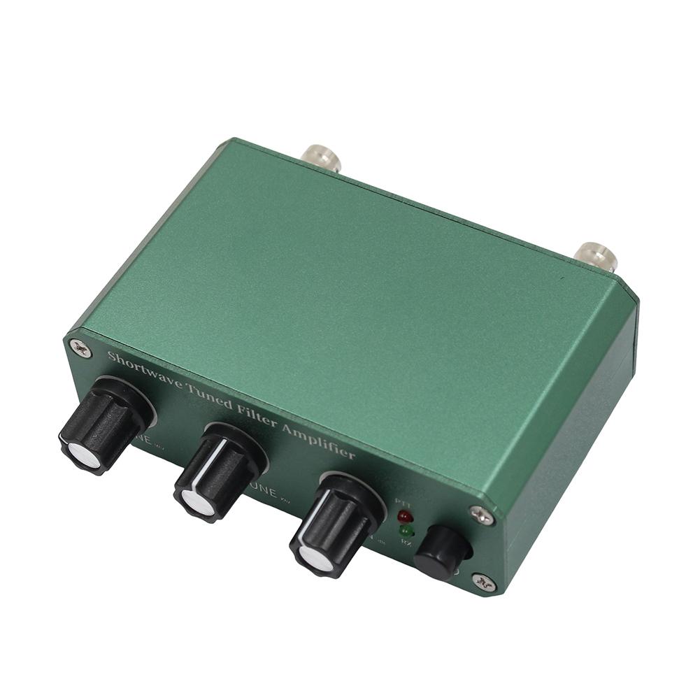 Shortwave Tuned Receiver 3MHz To 30MHz with Tunable Filter Center Frequency Adjustable Gain and RX/TX Signal Pass-Through