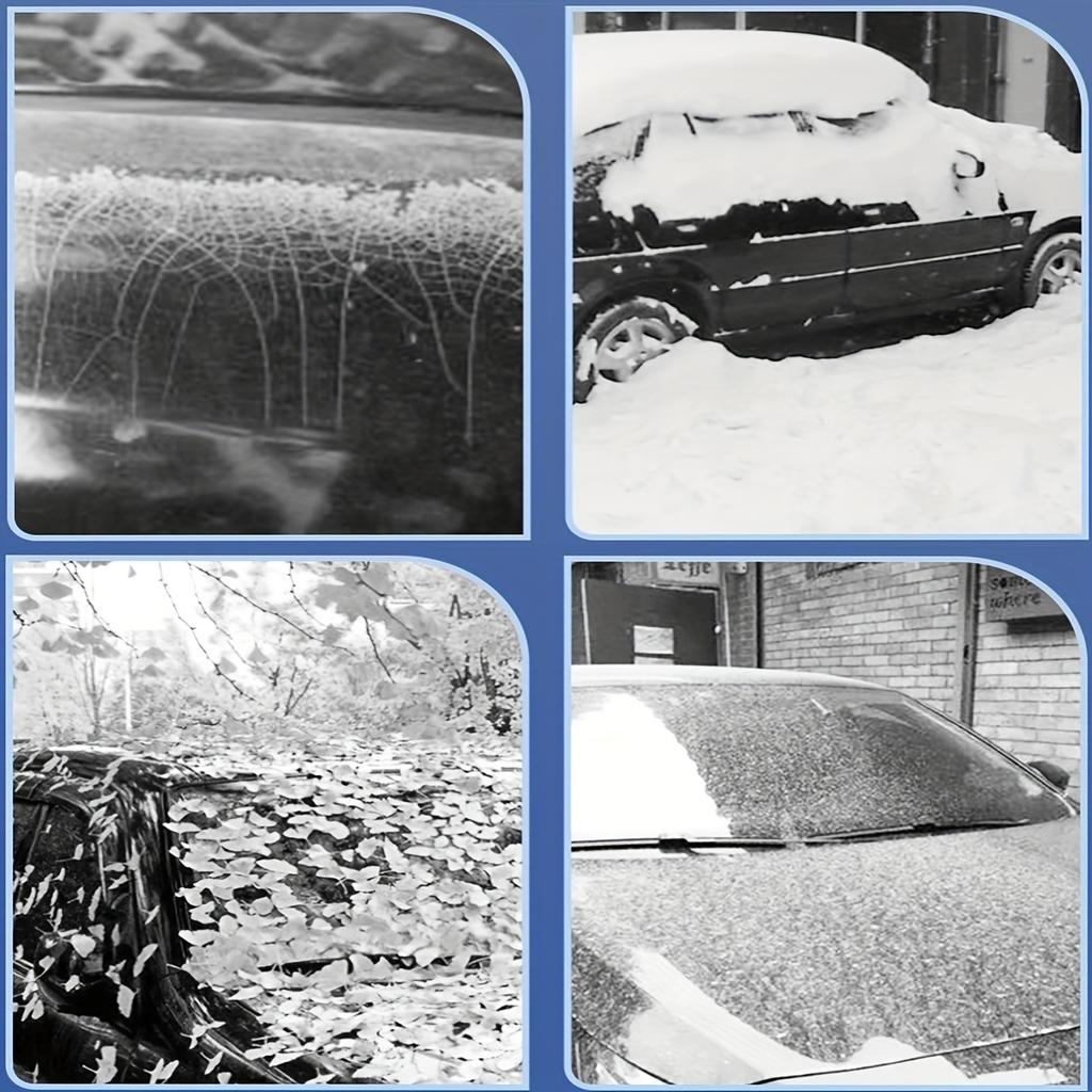 2025 Heavy-Duty PE Film All-Weather Car Cover - Suitable for Waterproof and Dustproof Vehicles, with a Transparent Hood