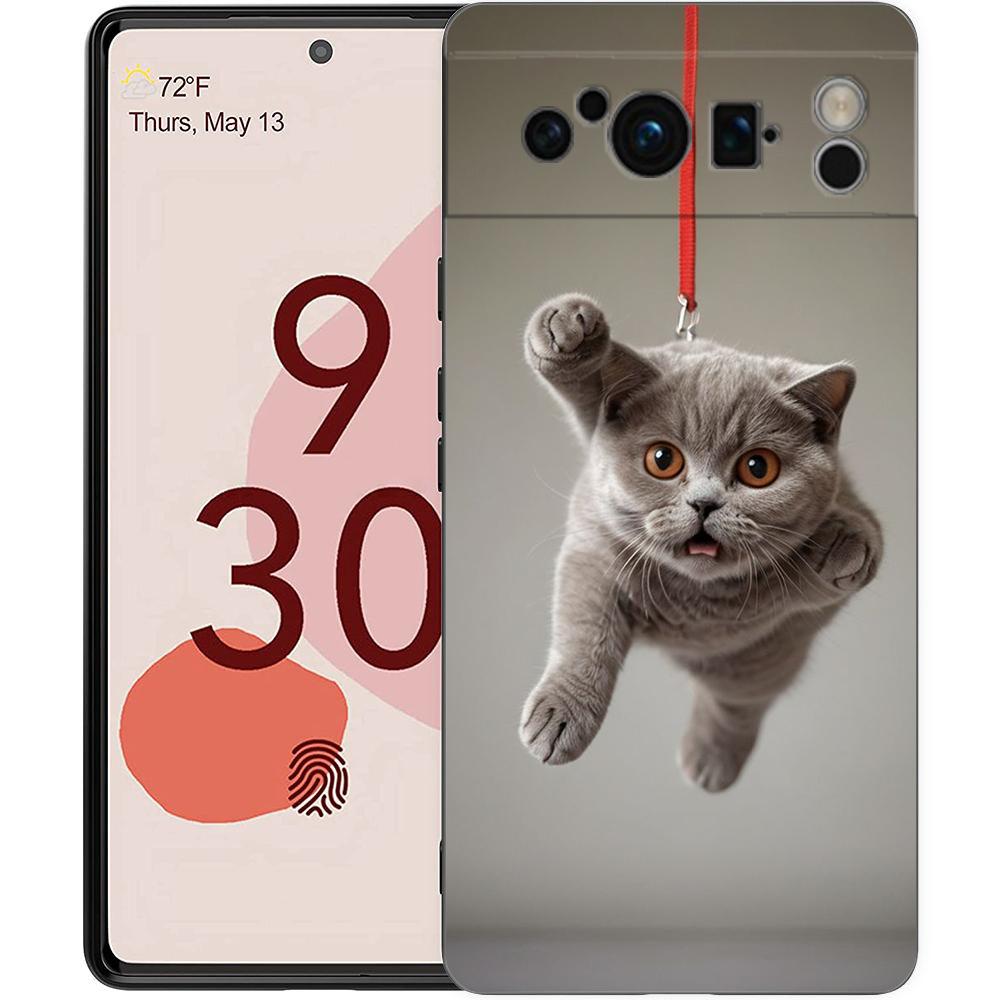 

Phone Case Cover for Google Pixel/9/8/7/6/7A/6A/Pro Shockproof Soft TPU 9/Pro/XL Shell Capas Fundas British Shorthair Cat Coque Pixel 6 Pro
