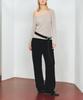 Aente Warm Terry Banding Pants - Black