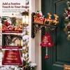 Power-Free Santa Claus Wall Bell Reindeer 3D Wall-mounted Bell Christmas Door Bell  Entryway Decor