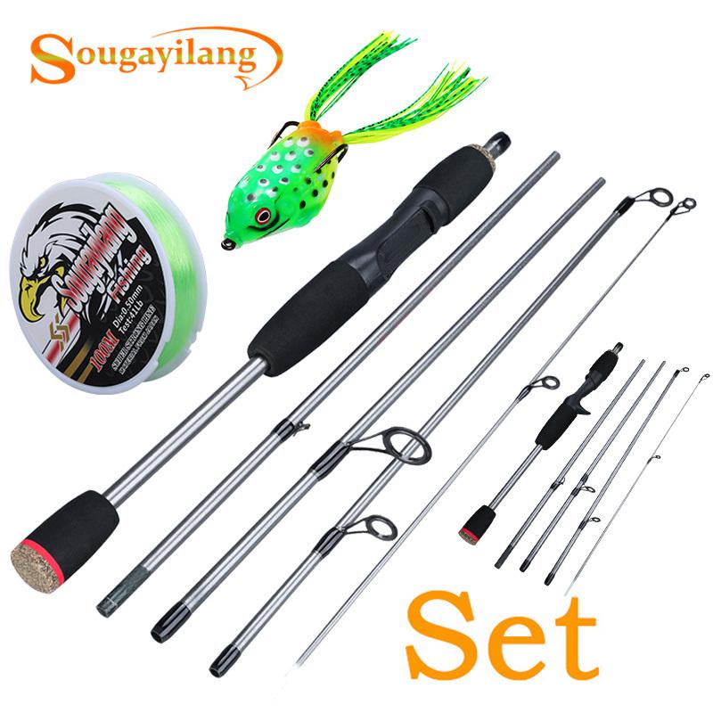 Fishing Rod and Fishing Line and Lures Outdoor Traveling Bass Fishing