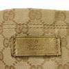 Used GG Canvas Tote Bag, Size 9539, 189669, 7924, A4 Cotton Calfskin, Light Pink Gold Logo Embossed, Beige, Women's
