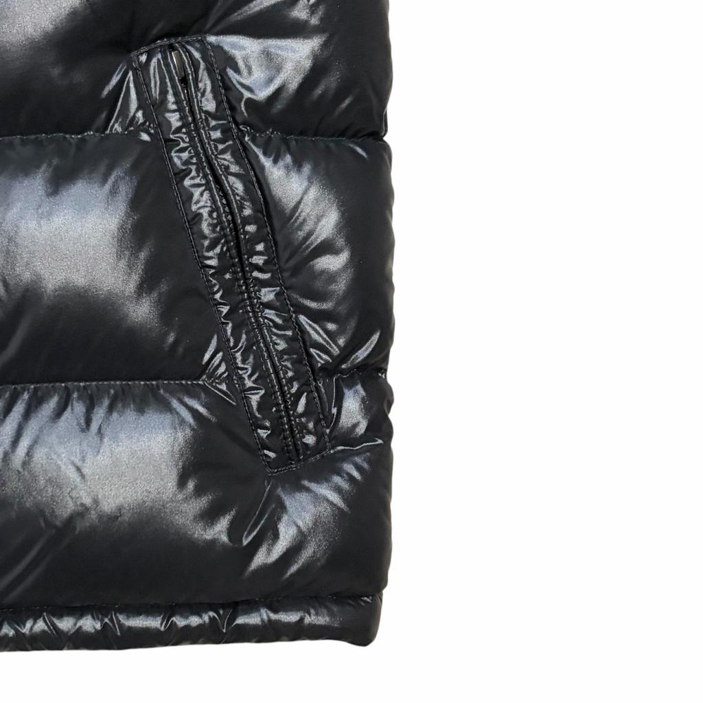 Moncler Double Zip Size 0 MAYA Down Jacket Shiny Black Model F20911A5360068950