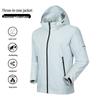Unisex 3-in-1 Abnehmbare Fleece-Shell-Jacke: Winddicht & Wasserdicht für Bergsteigen