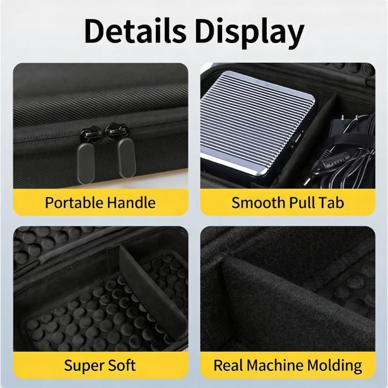 Heavy Duty Controller Storage Box Lightweight Travel Carrying Case with Ergonomic Handle for Computer Host Accessories