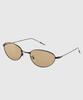 Tuditeo Acm Vintage Slim Metal Sunglasses Nylon Tinted Lenses C1 Brown Tint