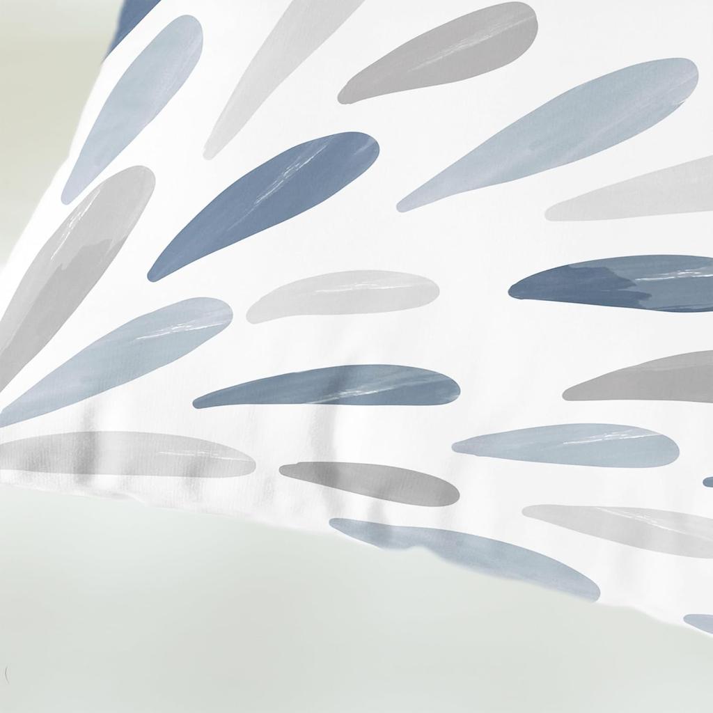 CaliTime Throw Pillow Cases Pack of 2 Cozy Fleece Two-Tone Abstract Symmetrical Raindrop Decorative Cushion Covers for Couch Bed Sofa Farmhouse