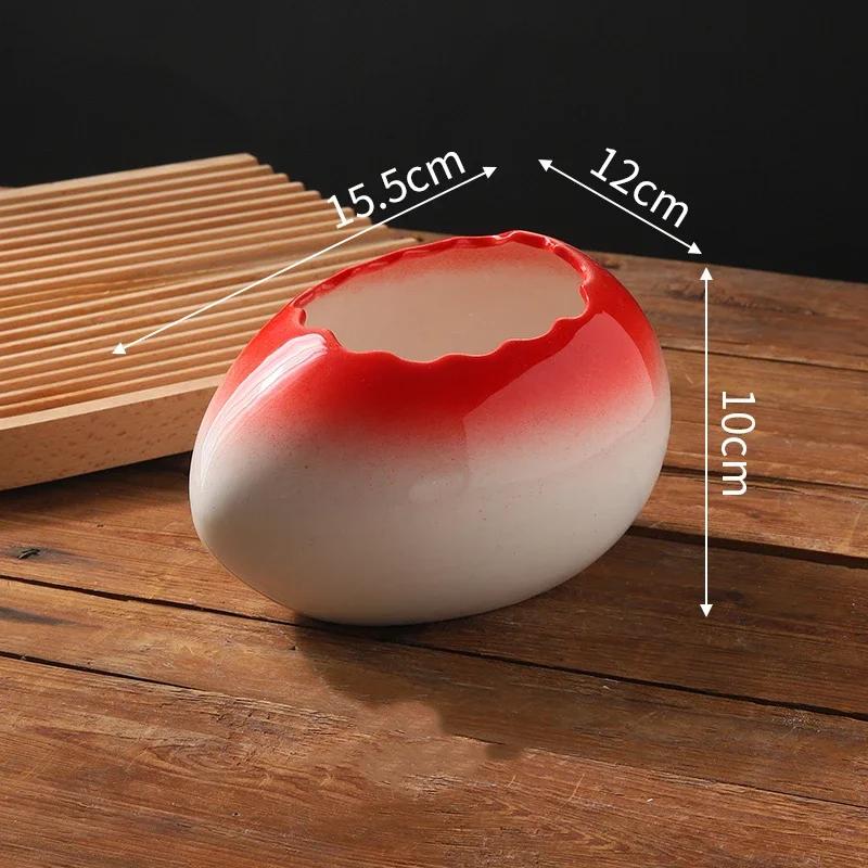 Creative Circular Ceramic Bowls Luxurious Hotel Restaurant Yogurt Dessert Bowl Delicious Dishes Plate Unique Household Tableware