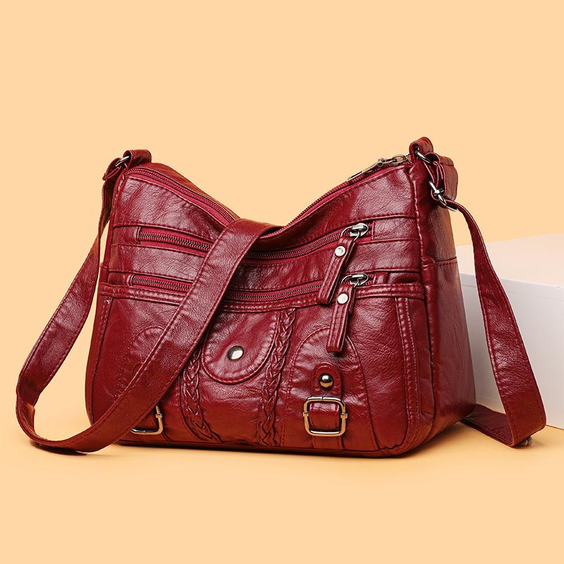 Women's Multi-Layer Large Capacity Lightweight Middle-Aged and Elderly Mother Bag Crossbody Bag