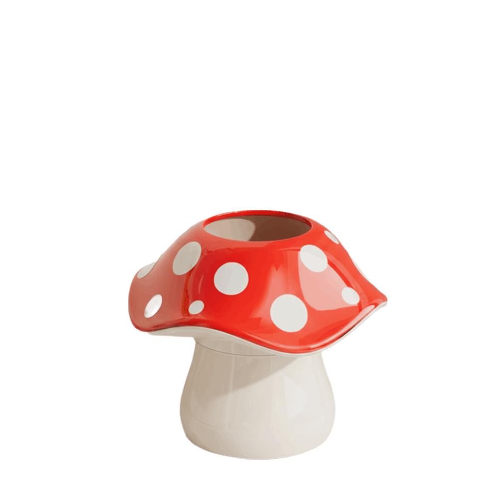 Polka Dot Pattern Polka Dot Storage Box Mushroom Shape Desktop Organizer  Desk Stationery