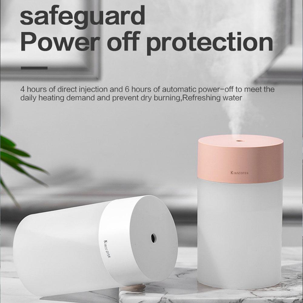 Mini Umidificatore d'Aria Portatile ad Ultrasuoni 260ml USB Casa Auto Purificatore Spray Diffusore di Aroma Luce Notturna LED