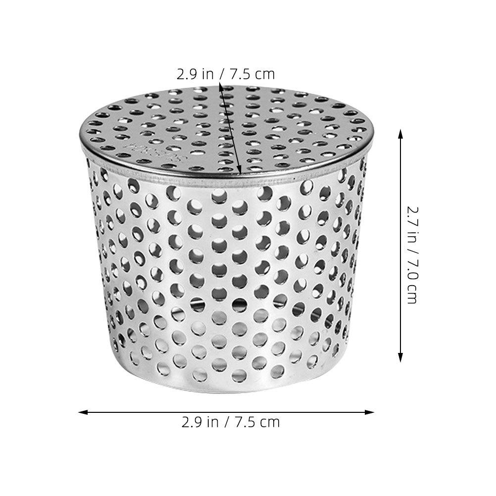 Stainless Steel Gutter Guard Strainer Efficient Hole Design Roof Drain Filter Universal Downspout Cover Outdoor Gutter