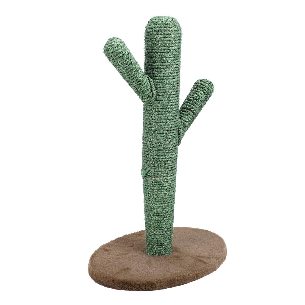 Cat Scratching Post Furniture Protection Stable Base Sisal Pine Wood Cactus Scratcher Tree for