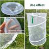 Pop-up Pflanzen-Insektenschutznetz Rundes faltbares Pflanzenschutznetz Maschennetz Gartennnetz mit Erdspießen für Gemüse Schutz vor Vögeln Insekten