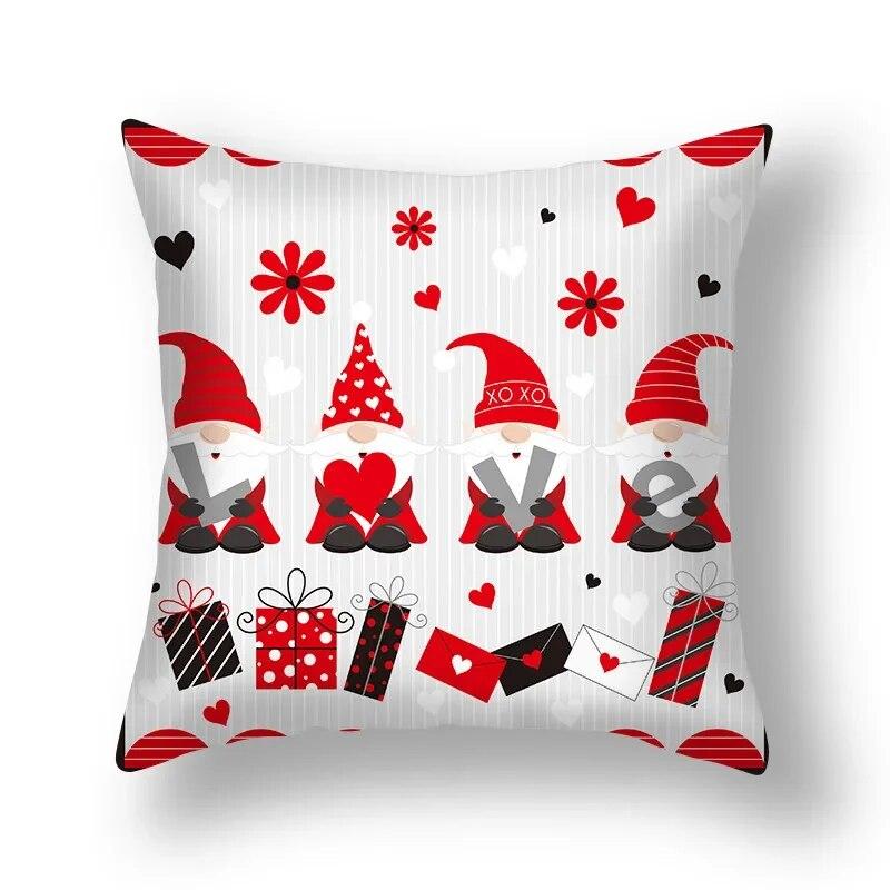 Love Sweet Cartoon Pillowcase Wedding Party Birthday Festival Decoration Sofa Office Seat Car Cushion Cover Home