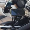 Dual Clamp Car Cup Phone Mount, Flexible Gooseneck 360°Rotatable Bracket Holds Two Smartphones, Universal Auto Cup Slot Stand