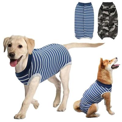 Combinaison de récupération pour chien mignonne anti-léchage pour plaie abdominale respirante vêtements chirurgicaux pour animaux de compagnie combinaison de stérilisation douce pour chien petit grand