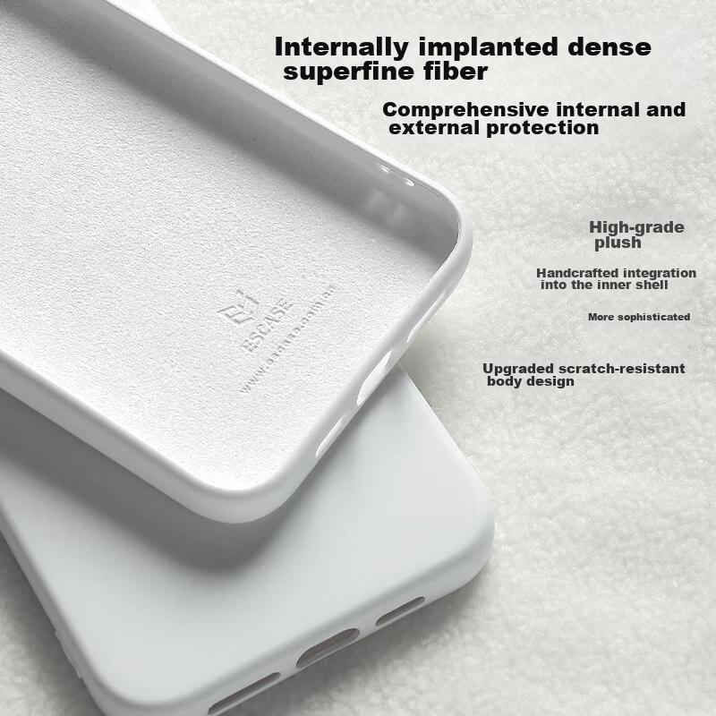 IPhone 15 Pro Max Case, IPhone Full Protection, New Upgraded Liquid Silicone Shockproof Ultra-Thin Soft Case, Jade White SG-01
