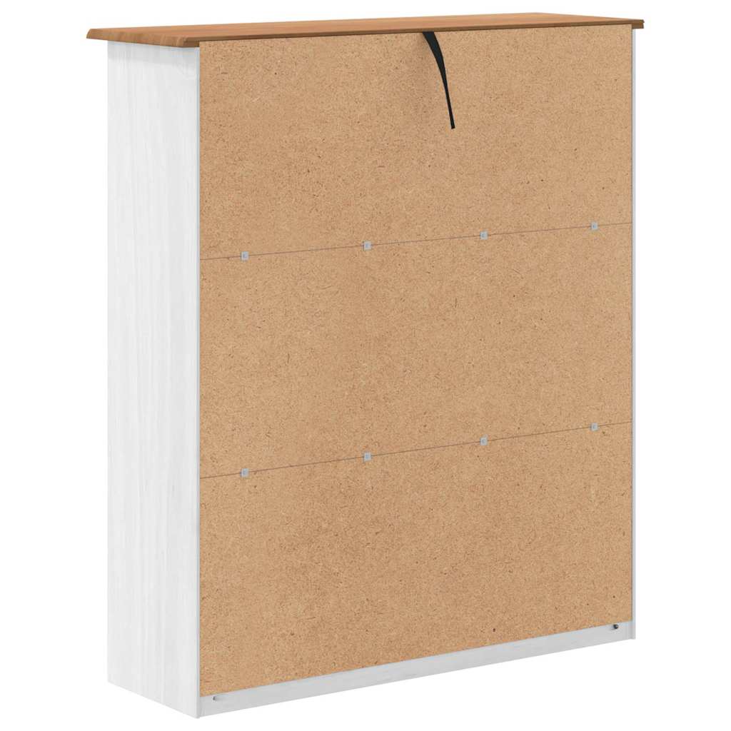 Schrank ASKIM 91 x 30 x 104 cm Massivholz Kiefer