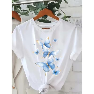 European Size Spring And Summer Casual Short-Sleeve T-Shirts for Women