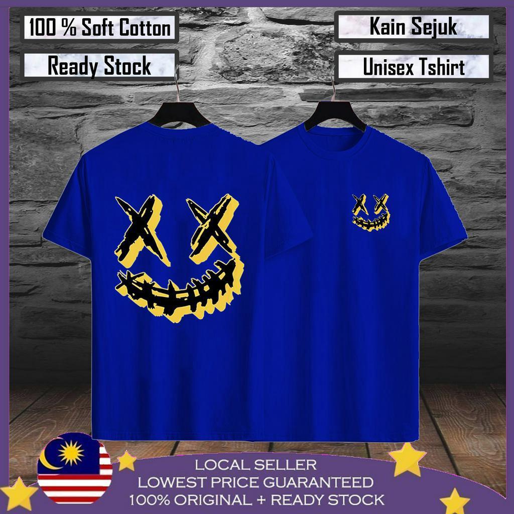 

Мужская футболка премиум-класса, желтая XX Smile Baju Viral Lelaki, футболка Baju из 100% хлопка Lelaki Baju Perempuan 2XL