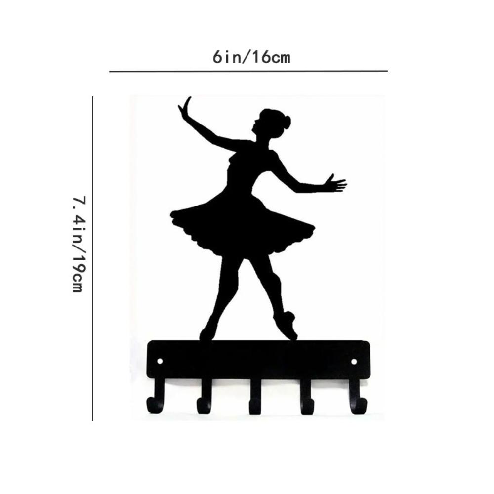 

Крючок настенный Балерина , балетный танец чёрный