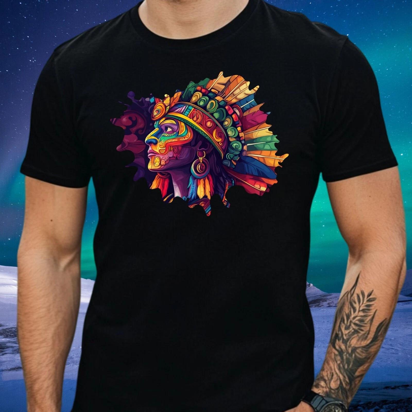 T-Shirt Herren Traditioneller Krieger Motiv Baumwolle Größe S bis 5XL XXXXL
